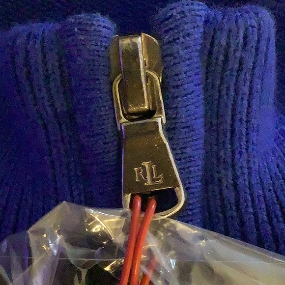 pre-loved Ralph Lauren Polo Sweater size 1 XL with free matching earrings - Picture 5 of 7